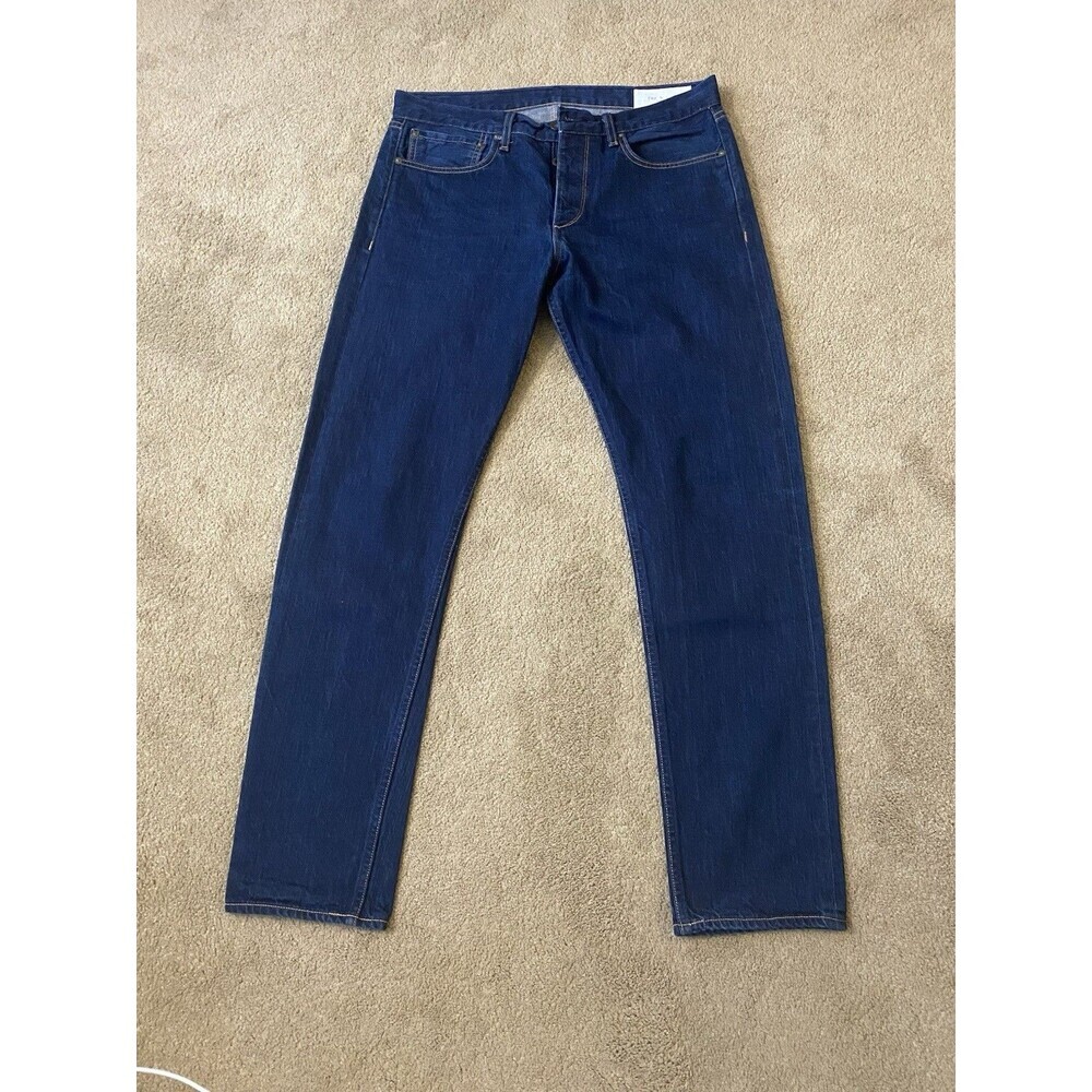 Rag & Bone Button Fly Fit 2 Slim Men’s Jeans Dark Indigo Wash Size 34x32
